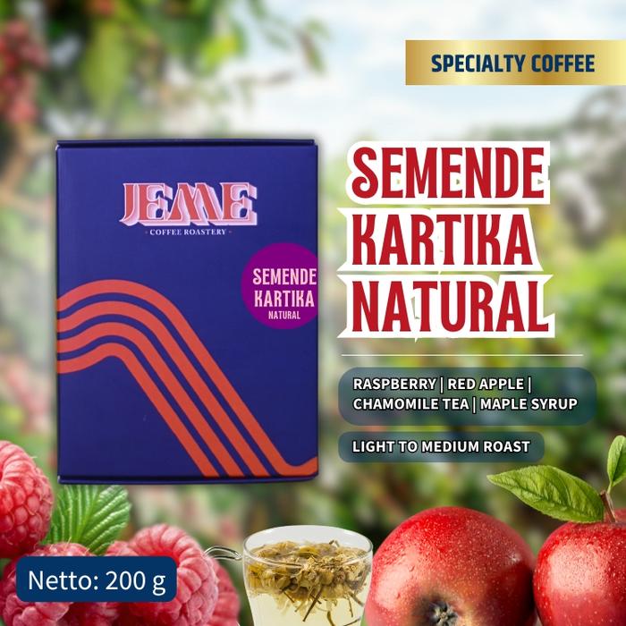 Gambar Biji Kopi Arabika Filter SEMENDE KARTIKA | Natural - Single Variety - 200 gram, Whole Beans dari Jeme Coffee Roastery undefined Tokopedia