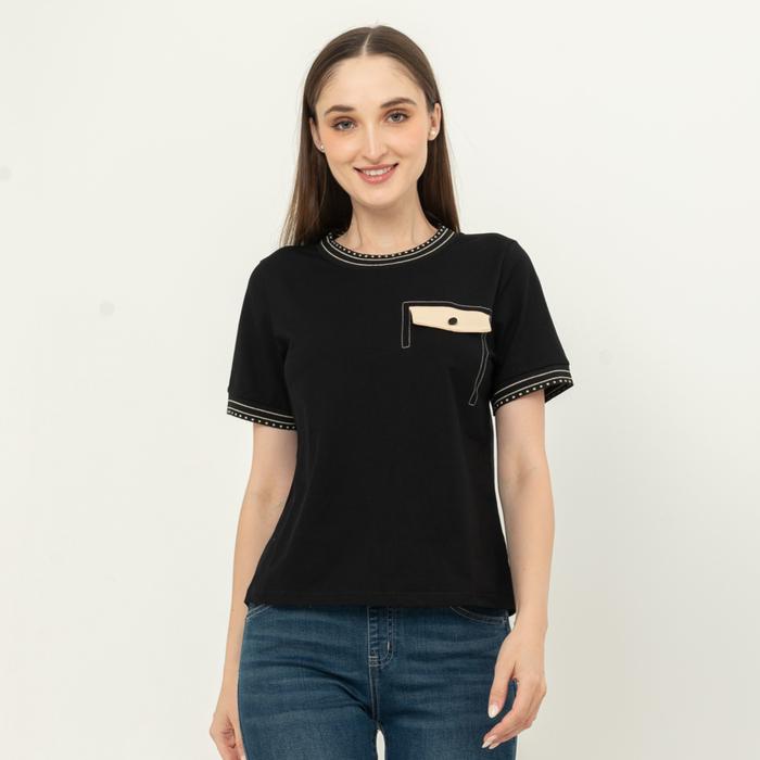 Gambar *Ready Stok* SISTER'S - Atasan Kaos 7527 (CAP) - Hitam, L dari Sisters Fashion Group undefined Tokopedia