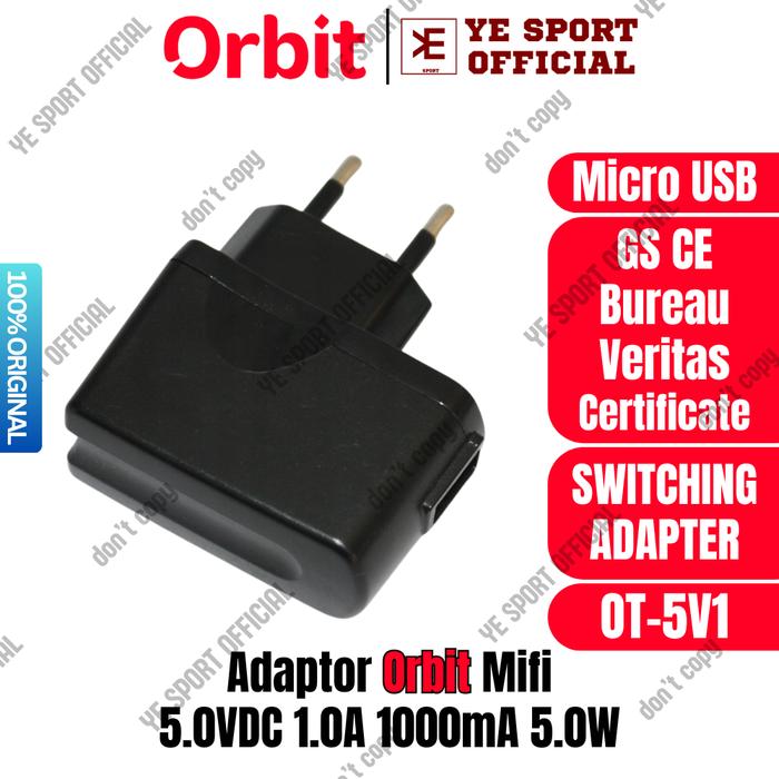 Gambar Adaptor Cas Orbit Modem Mifi Portable Star Pro Max Black N1 N2 N3 Anti Rusak Bocor Battery Original A0127 - OT-5V1 dari YE SPORT undefined Tokopedia