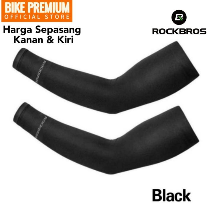 Gambar ROCKBROS Manset Tangan Lengan Panjang XT9002BK Arm Sleeve Anti UV Olahraga Lari Outdoor Pria Wanita Hijab - Hitam dari Bike Premium Store undefined Tokopedia
