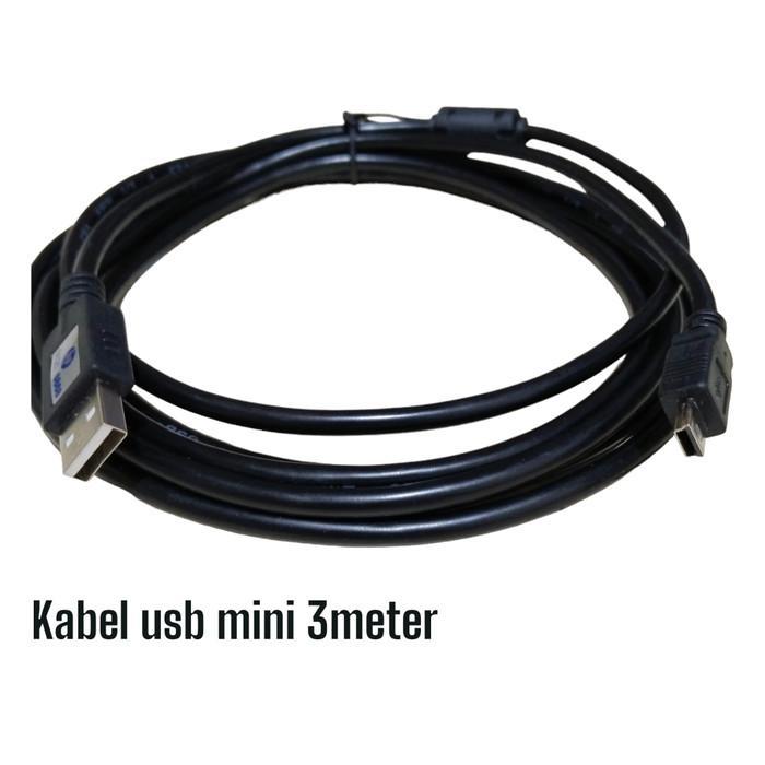 Gambar TERBAIK !!! KABEL USB TO MINI USB 5 METER 3 METER 1.5 METER / USB TO 5 PIN MERK HP - 3 meter dari Mukti Transmitter undefined Tokopedia