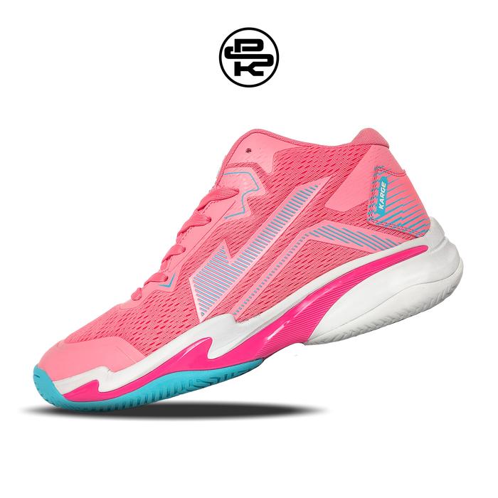 Gambar Sepatu Voli Karge Bromo MT (Mid) - Pink/Tosca, 37 dari psksport undefined Tokopedia