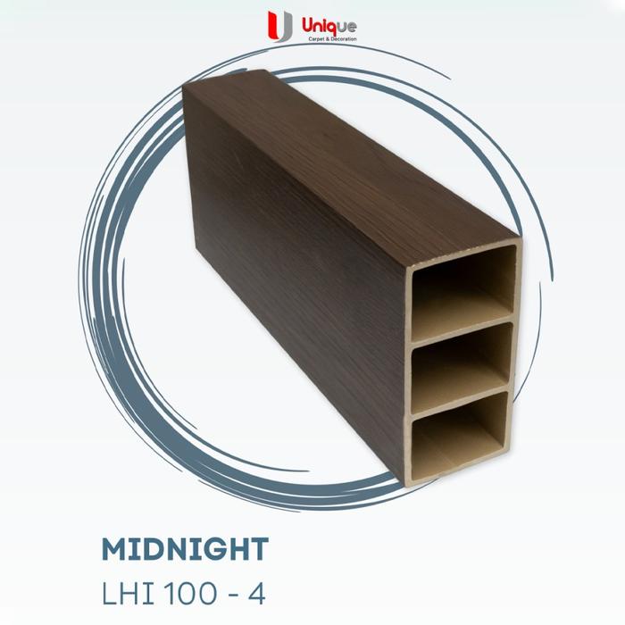 Gambar LAIV Partisi Hollow Indoor PVC 10 x 5cm / PVC Tube Sekat Ruangan /Tiang Kisi-Kisi Partisi Plafon Pembatas Ruangan - LHI 100-4 Midni dari Unique Toko Karpet Tangerang undefined Tokopedia