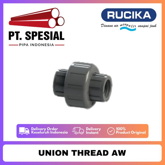 Jual Water Mur Moor Drat Dalam AW PVC Rucika / Union Thread AW Rucika ...