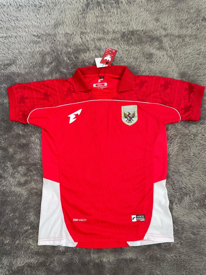 Gambar JERSEY TIMNAS INDONESIA BAJU BOLA TIMNAS ERSPO HOME MERAH GRADE ORIGINAL - Merah, S dari AW SPORT STORE undefined Tokopedia