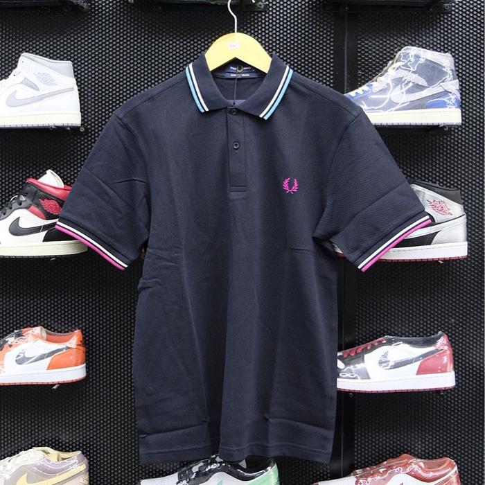 Gambar Fred Perry "Pink Logo" Black Polo - M dari Raystoresid undefined Tokopedia