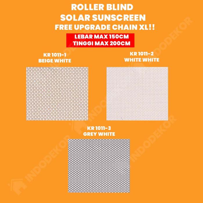 Gambar Suntex Roller Blind Outdoor Tampias Anti Air Hujan Tirai Gorden Krei - KOSEI 1011, CHAIN XL dari Jaya Dekor 88 undefined Tokopedia