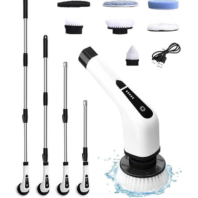 Gambar Penggosok Putar Elektrik, Pembersih Kamar Mandi, Sikat Pembersih Pancuran Listrik Tanpa Kabel, Bak Mandi dan Bak Mandi Ubin, Alat Gosok Jendela Lantai Toilet, Pemasok Pegangan dari quantastoree undefined Tokopedia