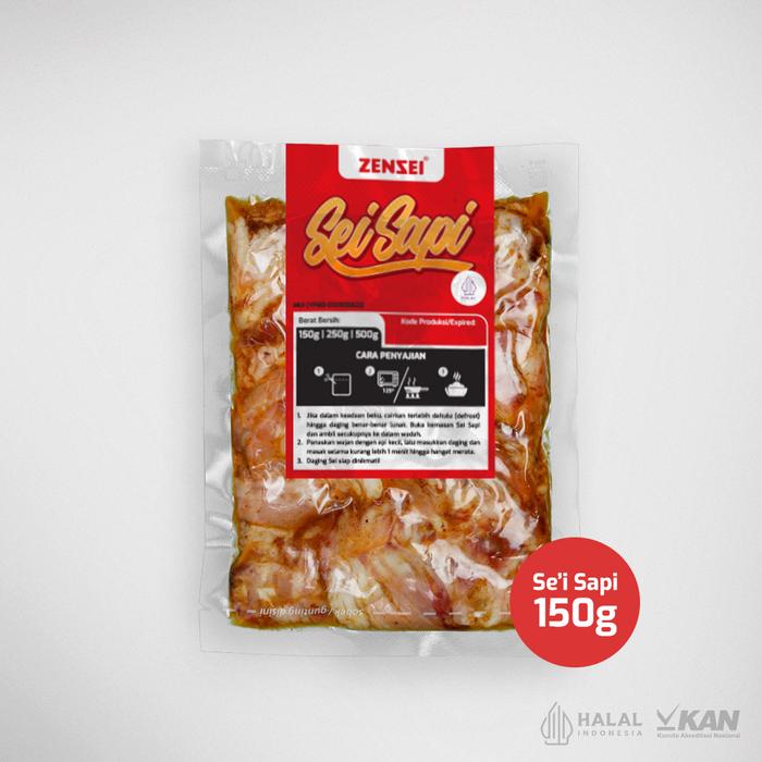 Gambar Sei Sapi Asap – Daging Sapi Asap Gurih & Lezat Zensei  150/250/500 gram - 150 gram dari Daging Sei Sapi Asap Zensei undefined Tokopedia