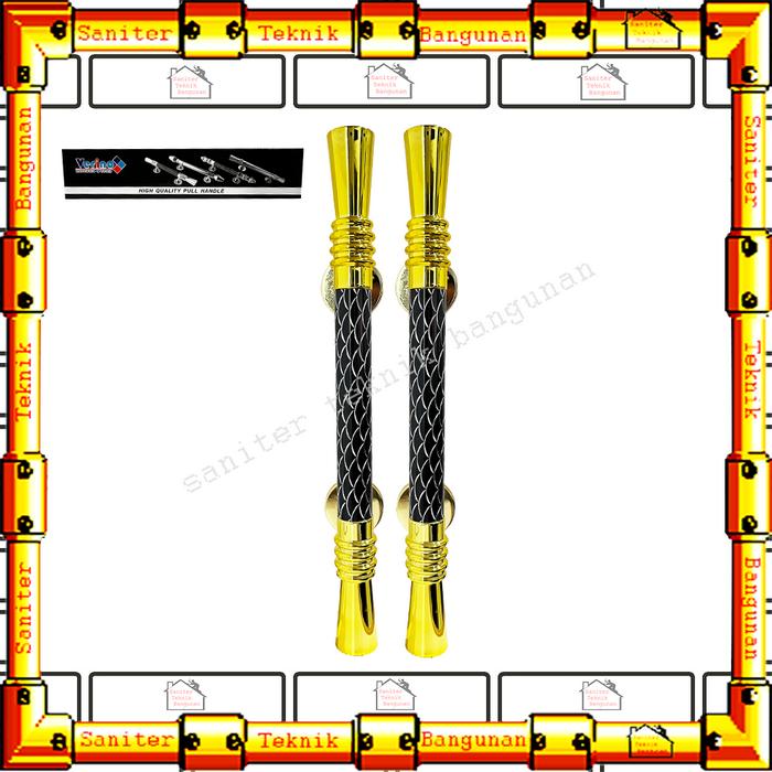 Gambar Handle Pintu Rumah Minimalis Set Alumunium / Gagang Pintu 2 / Tarikan Pintu - DH02 GOLD dari Saniter Teknik Bangunan undefined Tokopedia