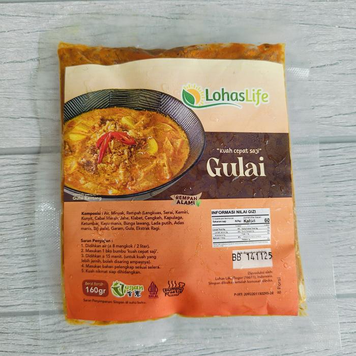 Gambar Muleh Bumbu Instant Beku Vegetarian Tanpa Bawang - Gulai dari Natura VOH undefined Tokopedia