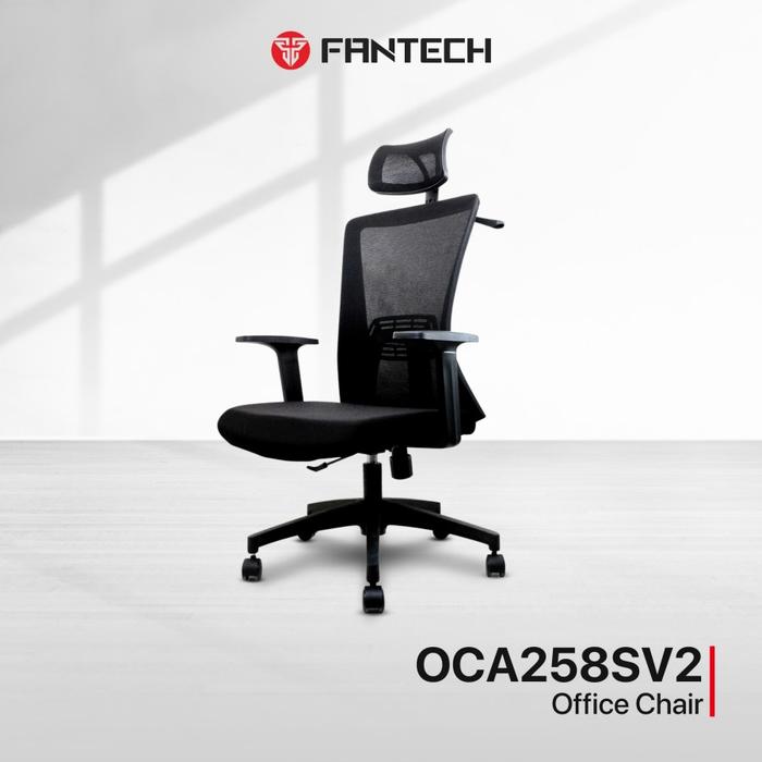 Gambar Fantech OCA258s V2 / OCA-258s V2 Office Chair 3D Armrest Soft Kursi Kantor - Black, Emas dari TECHLAB ID undefined Tokopedia