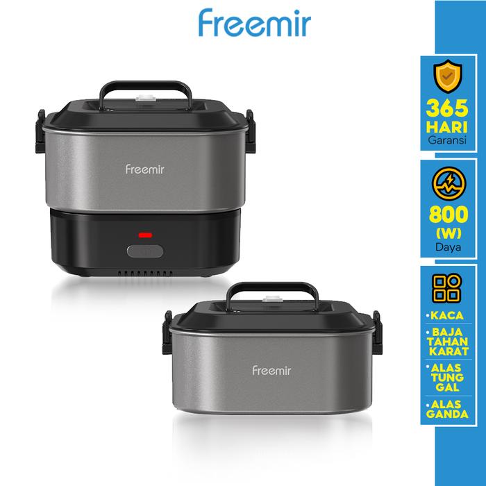 Gambar [SALE] freemir Panci Listrik Serbaguna 900W Office Electric Cooker Portable Food Grade Multifungsi Alat Masak Kitchenware - Hitam dari freemir Electric Official Store undefined Tokopedia