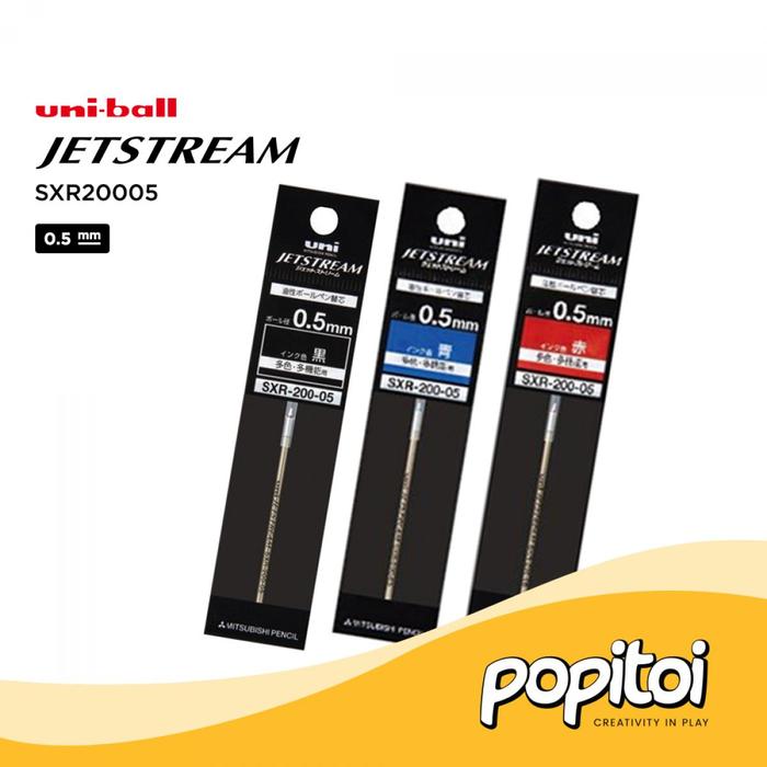 Gambar Uniball SXR-200 Jetstream 0.5 0.7 mm Refill Isi Ulang Uni Ball Pulpen - 0.5 mm, Black dari Popitoi undefined Tokopedia