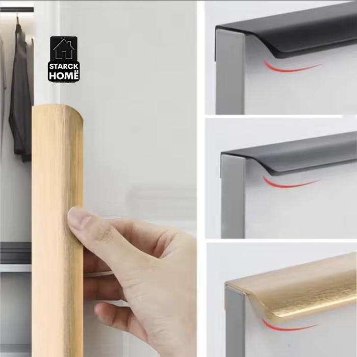 Jual Tarikan lemari laci cabinet pull hitam, brushed gold dan grey High ...