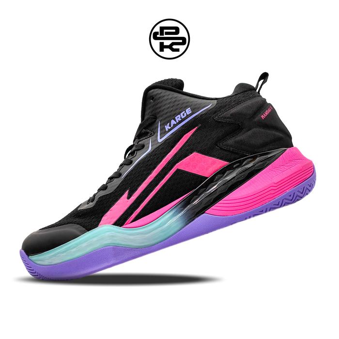 Gambar Sepatu Voli Karge Mandau II MT - Black/Turquoise, 37 dari psksport undefined Tokopedia