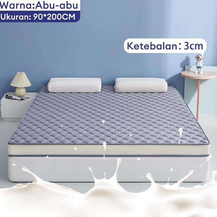 Gambar alexystore Kasur Latex Premium Kasur Busa Kasur berkualitas Murah Kasur Lipat Ukuran 180x200 - 90*200*3cm-grey dari alexystore undefined Tokopedia
