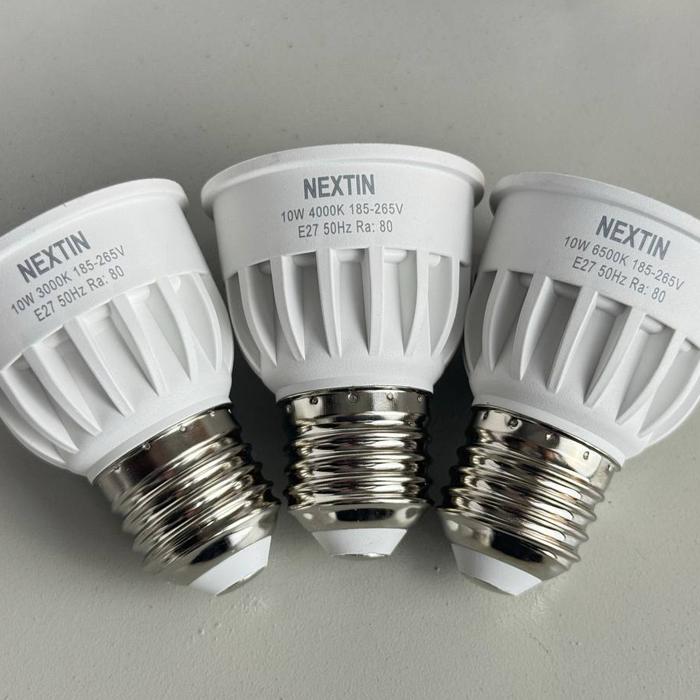 Gambar NEXTIN 10W LED spotlight MR16 E27 / Lampu sorot LED / halogen / lampu dekoratif 10 Watt 10Watt / cahaya terang / harga murah berkualitas untuk rumah kantor cafe restoran - E27, PUTIH 6500K dari Kenari Makmur Elektrik undefined Tokopedia