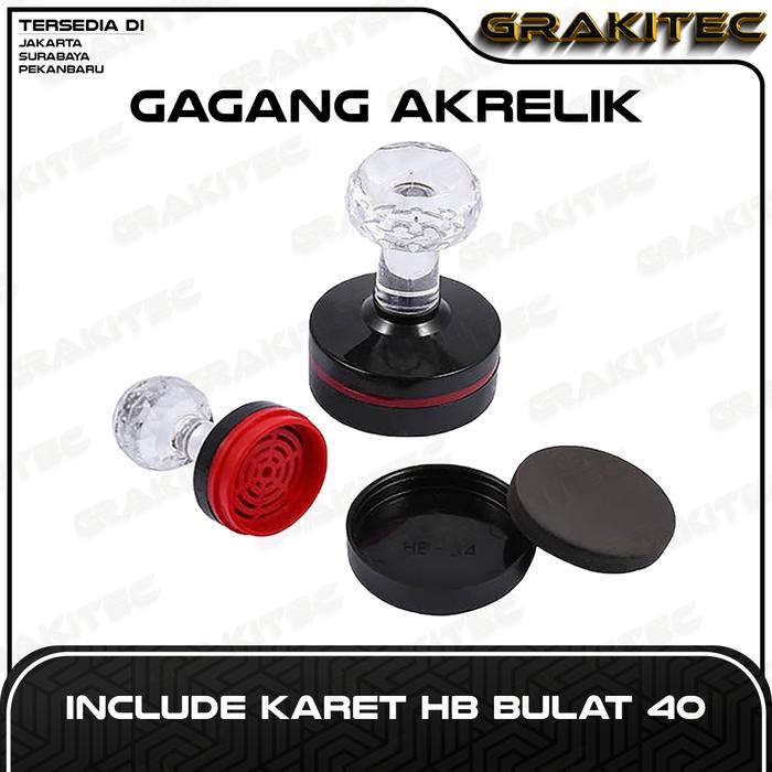 Gambar Gagang Stempel Flash Akrelik HB + Karet GRAKITEC - HB40 dari Grakitec undefined Tokopedia