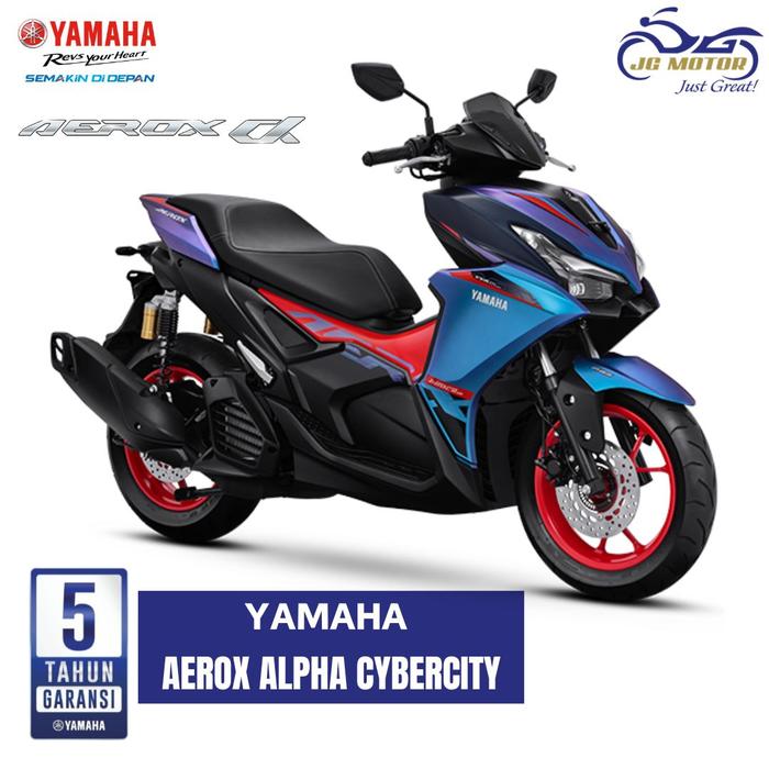 Gambar Yamaha AEROX ALPHA CYBERCITY - Biru, TSK-INDRMY-CIAMIS  dari Yamaha Jabar Official undefined Tokopedia