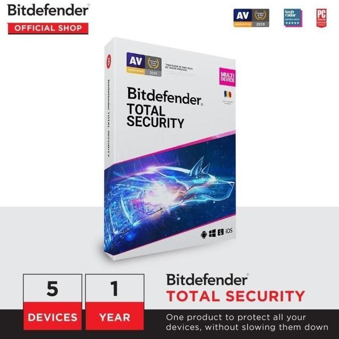 Gambar Bitdefender Total Security 5 Devices 1 Year dari adijaya digitalkey undefined Tokopedia