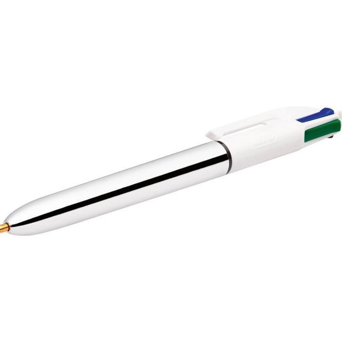 Gambar Termurah Bic Shine 1.0 mm 4 Color Ballpoint Pen Best Seller - Silver dari PAINT STAR undefined Tokopedia