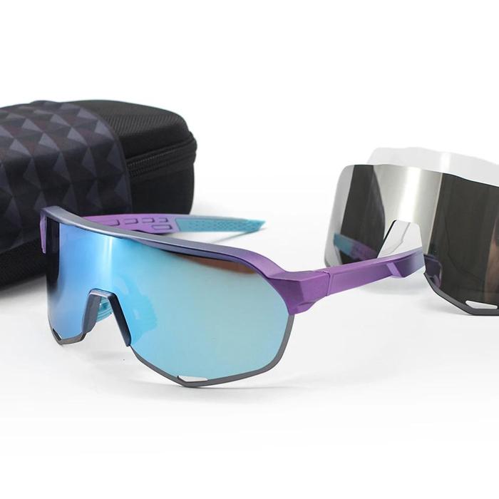 Gambar S3 Bicycle Sunglasses Polarized Cycling Glasses Road Mountain Speed Bike Glasses Eyewear Men Women Outdoor Sports Sunglasses - Color 22, Polarized 4lens dari BornOnline undefined Tokopedia