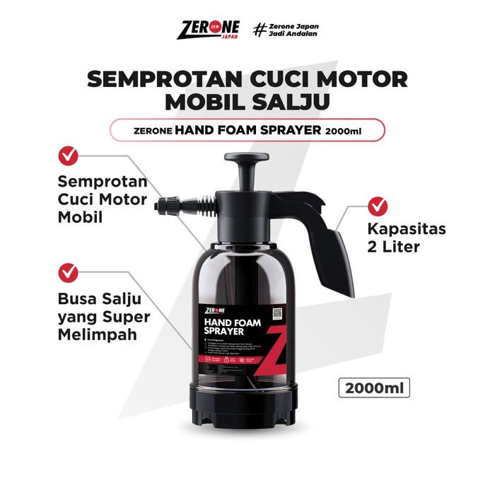 Gambar Hand Snow Foam Wash Sprayer Zerone Japan Alat Cuci Salju Kendaraan 2L - Foam Sprayer dari Zerone Japan Autocare undefined Tokopedia
