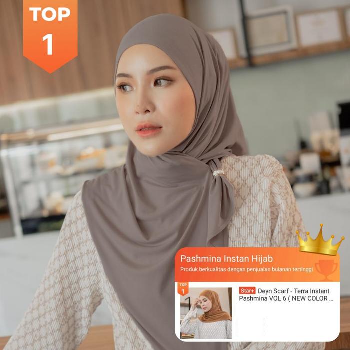 Jual Promo Deyn Scarf Terra Instant Pashmina Vol New Color