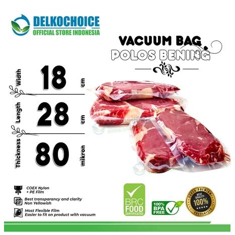 Gambar Plastik Vacuum Bag POLOS Bening Vacum Vakum Sealer Ukuran Kecil - 18 X 28 CM dari Nusantara Packing Indo undefined Tokopedia