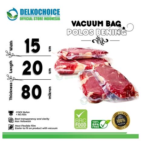 Gambar Plastik Vacuum Bag POLOS Bening Vacum Vakum Sealer Ukuran Kecil - 15 X 20 CM dari Nusantara Packing Indo undefined Tokopedia