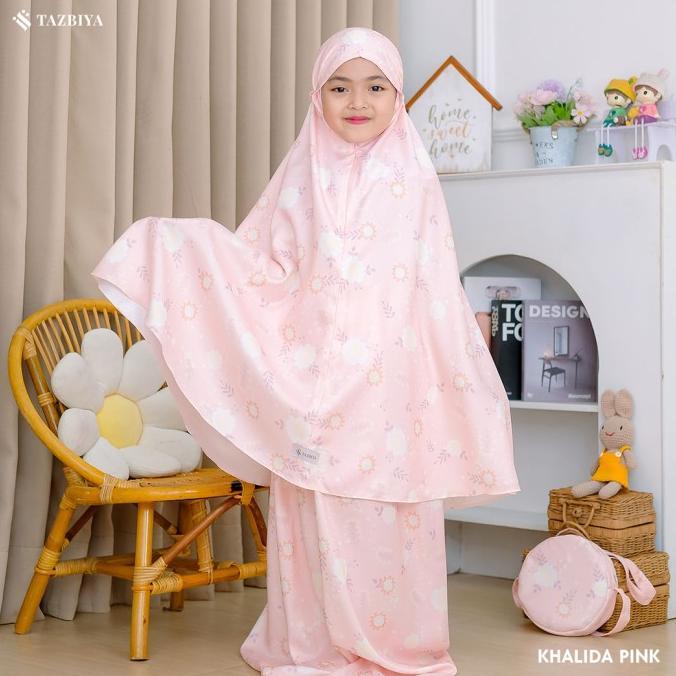 Gambar Spesial Mukena Anak Kecil Tazbiya Collection I Mukena Anak Rayon | Tas Mukena - KHALIDA PINK, M dari mei mei shop02 undefined Tokopedia