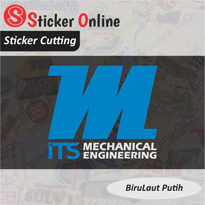 Gambar Stiker Logo Teknik Mesin ITS Universitas | Sticker Cutting Logo ITS Motor Mobil - BiruLaut Putih, 8.5cm x 7cm dari Sticker Online SO undefined Tokopedia