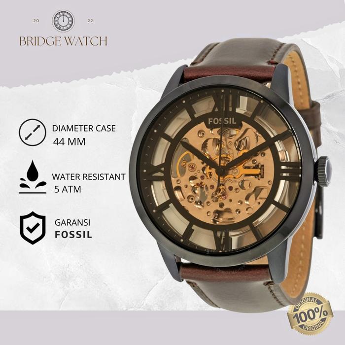 FOSSIL 延びれ フォッシル タウンズマン オートマチック ブラウン 