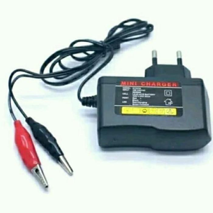 Gambar alat cas aki motor mobil portable otomatis 12v 2a - 12 VOLT MINI dari ANEKKA2 undefined Tokopedia