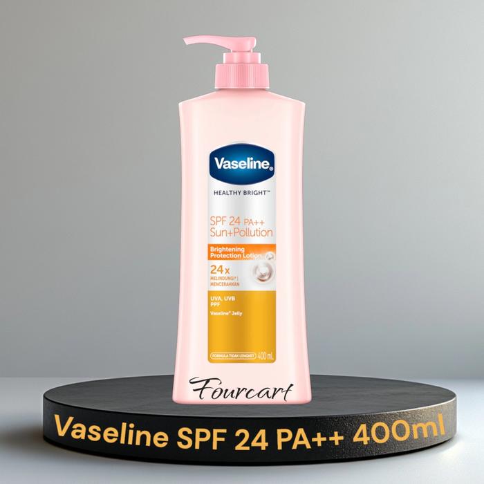 Gambar Body Lotion Vaseline 400ml Healthy Bright | Intensive Care - SPF24 400ml dari Fourcart undefined Tokopedia