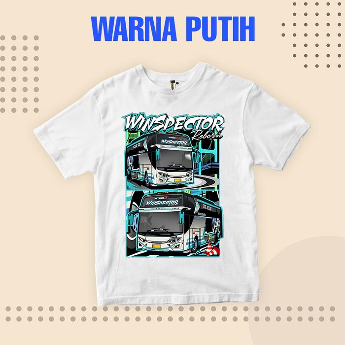 Gambar Eiyo Kids  Kaos Anak Gambar Bus Basuri Winspector Bus Telolet Laki-laki Unisex Usia 1-10 Tahun Combed Cotton   bus  telolet  anak  cowok baju - Putih, S (1-2th) dari Eiyo Store Kids undefined Tokopedia