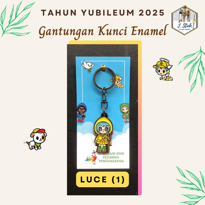 Gambar GANTUNGAN KUNCI, Seri TAHUN YUBELIUM 2025, LUCE & Friends - Enamel, LUCE 1 dari J-Stick undefined Tokopedia
