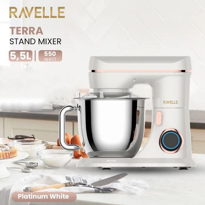 Gambar Ravelle Stand Mixer Standing Mixer Kapasitas 5,5L 5,5 L 5,5 Liter SNI - Putih dari Nugen Kitchenware undefined Tokopedia