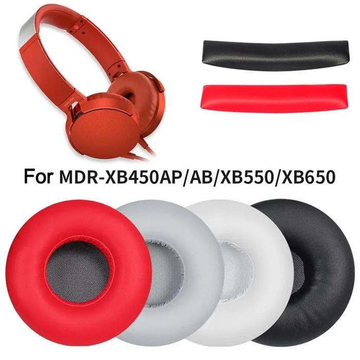 Jual ZG007 Leather Ear Pads Replacement Soft Headset Earmuffs