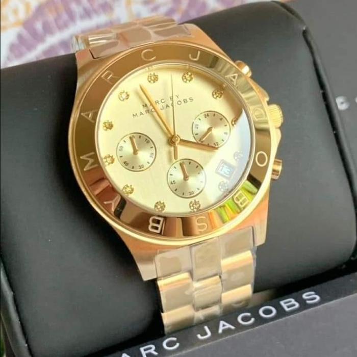 Gambar JAM TANGAN WANITA MACR JACOBS MBM3101 or MBM3102 ORIGINAL - gold dari unity pvs undefined Tokopedia