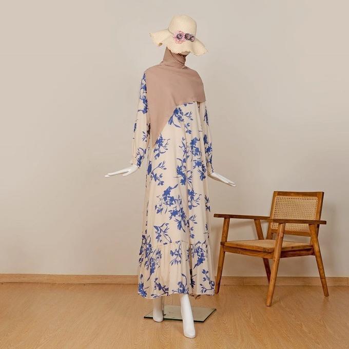 Gambar Ready Baju Gamis Lebaran Dress Muslim Syari Wanita Perempuan Baju Gamis Acara Pesta Kondangan Hajatan Kuliah Kantor Kerja Gamis Maxi Busui Home Dress Daily Motif Mewah Elegan Gamis Remaja Acara Wisuda Formal Casual Bahan Rayon Premium Lembut Adem Nyaman - Blue, L dari Srintilz undefined Tokopedia