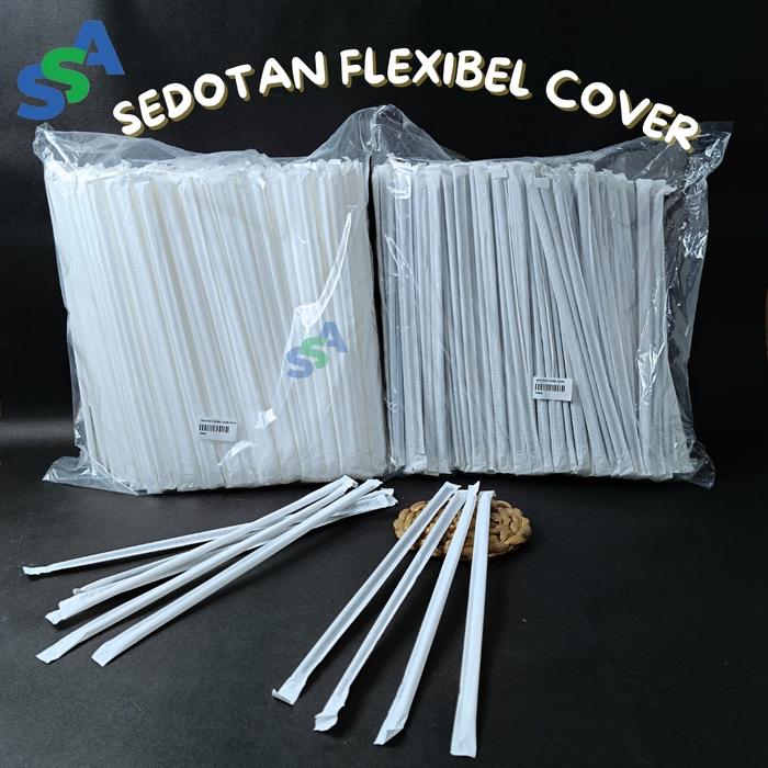 Gambar SEDOTAN FLEXIBEL COVER ISI 500 / SEDOTAN STERIL / SEDOTAN HITAM COVER / SEDOTAN PUTIH COVER - Putih dari SSA Packaging undefined Tokopedia