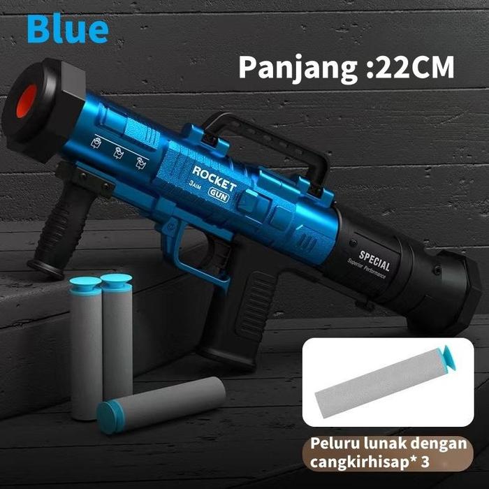 Gambar PROMO NODIA ZP-5 Tembakan Peluru Desert eagle Tembakan Mainan Anak Peluru Bulat Plastik Mainan Menembak asli murah Retro play - 2065-Blue dari Retro play undefined Tokopedia