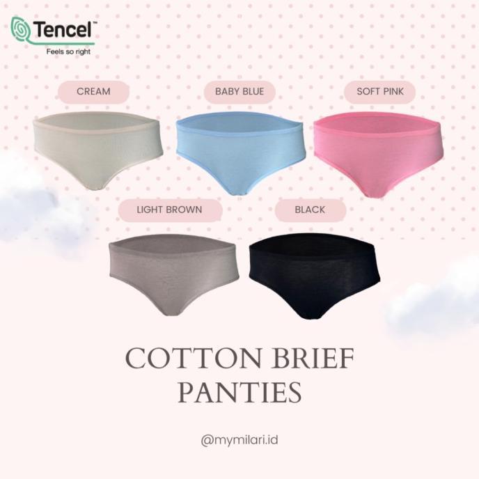 Gambar all- MILARI | MILARI TENCEL PANTIES, 5PCS PANTIES/ POUCH - M dari aliasaputri@ undefined Tokopedia