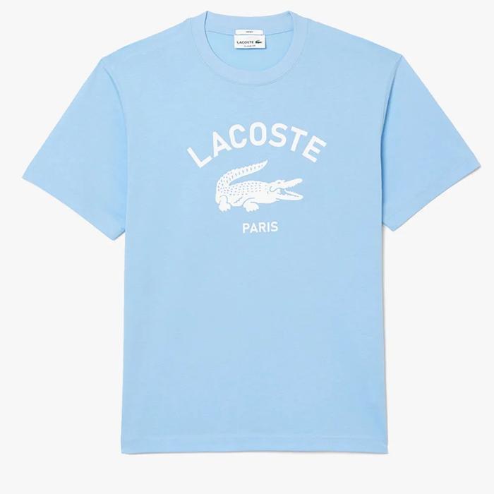 Jual Lacoste Unisex LACTH2733HBP Classic Fit Lacoste Print T-shirt