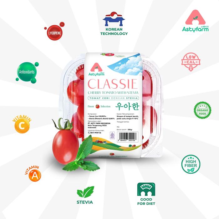 Gambar TOMAT CERI STEVIA - RENDAH KALORI - 250gr, 1 box dari Astyfarm Indonesia undefined Tokopedia