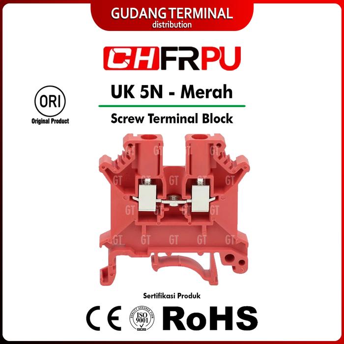 Gambar Terminal Block UK5N 41A 800V - Merah dari Gudang Terminal undefined Tokopedia