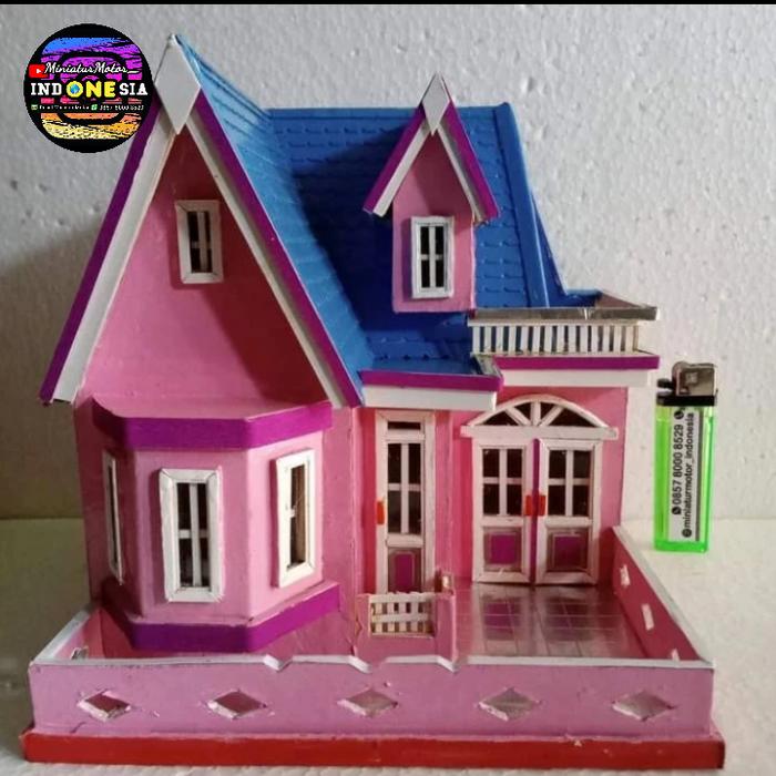 Gambar CELENGAN RUMAH UNIK RUMAH PAJANGAN HADIAH ULANG TAHUN HANDMADE - Pink Barbie dari Miniatur Motor Indonesia undefined Tokopedia