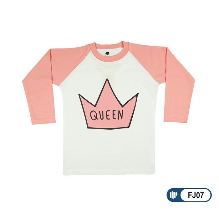 Gambar Madia Baju Anak Perempuan Motif QUEEN Cotton Combed 24s - PAJ02 - Putih, 2T dari Madiaproject undefined Tokopedia